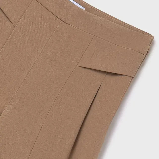 Mayoral Παντελόνι Μακρύ Wide Leg Καμηλό για Κοριτσι 3