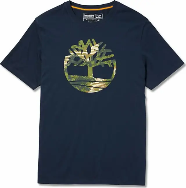 TIMBERLAND SS TREE CAMO ΜΠΛΟΥΖΑ ΑΝΔΡΙΚΗ - 433 DARK NAVY