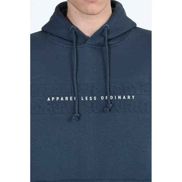 Magnetic North Hoodie 3d Apparel Ordinary (24005-Midnight Blue) - Μπλέ 3