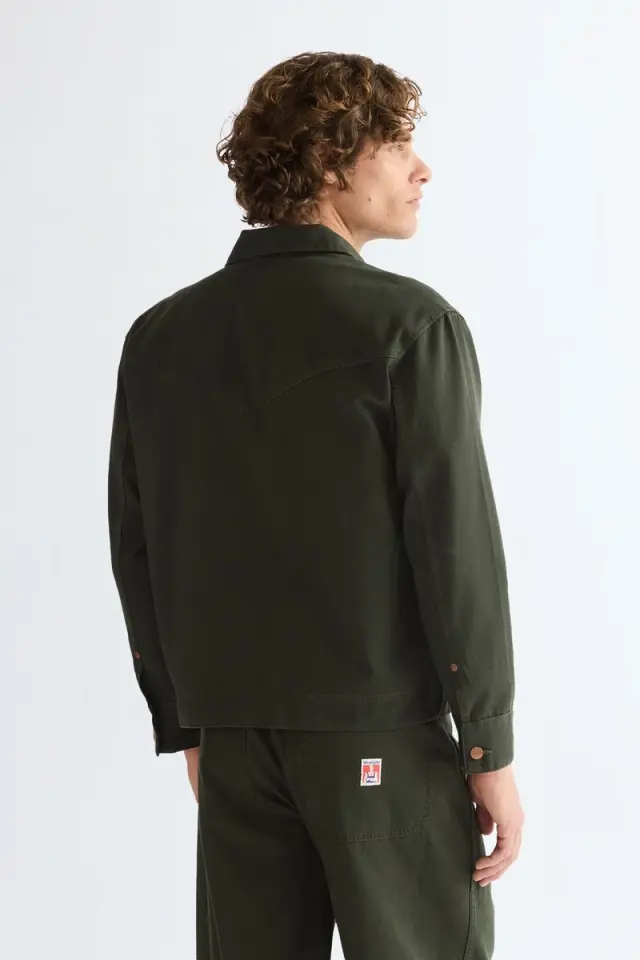 Wrangler Ανδρικό Overshirt 112386997 - Khaki - XL 2