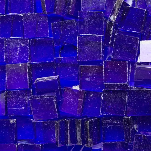 Γυάλινη Ψηφίδα Tiffany Glass 10x10mm - T064 Ultramarine - 200gr
