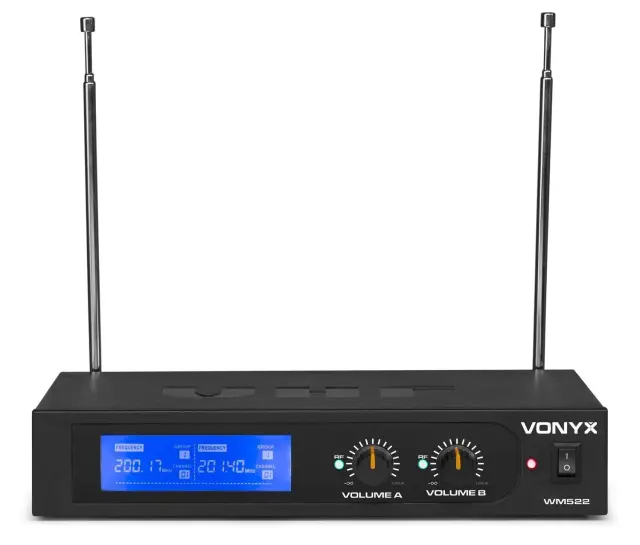 VONYX WM522B VHF ΑΣΥΡΜΑΤΟ ΣΕΤ ΜΙΚΡΟΦΩΝΩΝ 2