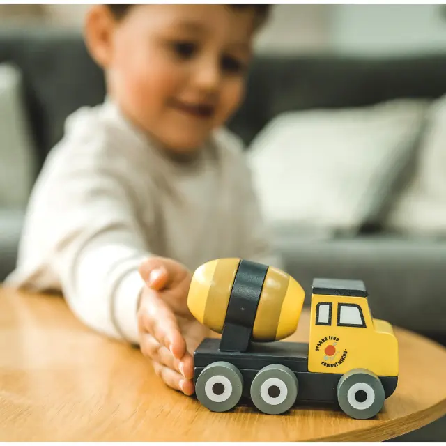 Ξύλινο Φορτηγό Μπετονίερα Construction Orange Tree Toys (FSC®) 2