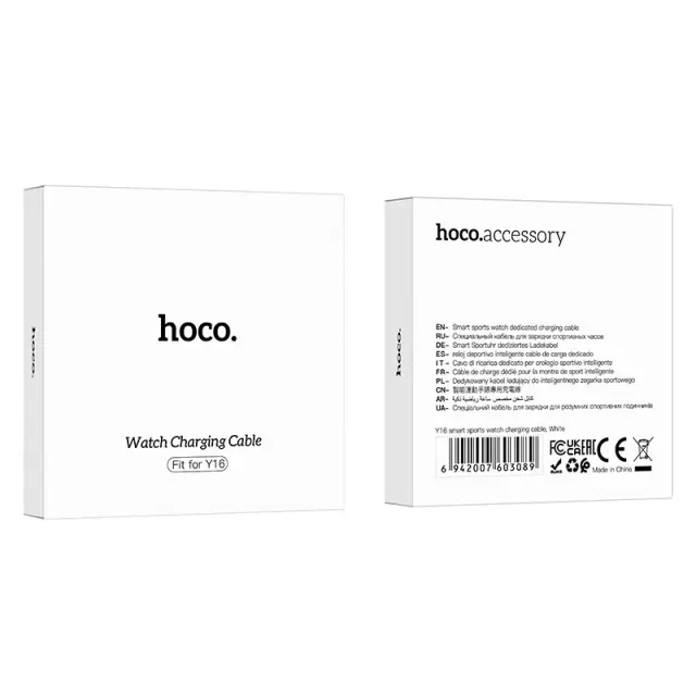 Φορτιστής Hoco για Y16 Smart Sports Watch Λευκός 2