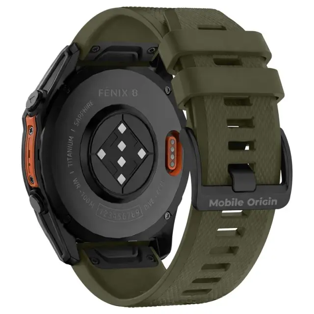Mobile Origin Easy Strap Garmin Watch 26mm Dark Green 2