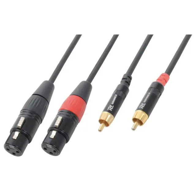 POWER DYNAMICS CABLE 2x XLR θηλ. - 2x RCA - 3m