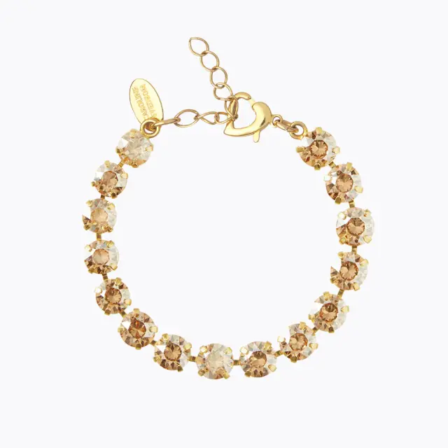 Line Bracelet- Light Silk/ Gold