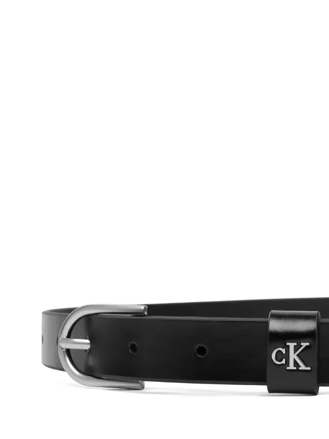 Calvin Klein Γυναικεία Ζώνη Rounded BuCKle CK Loop 25mm Μαύρη 90cm