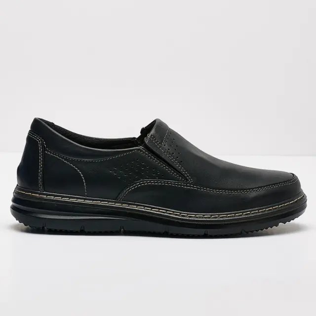 Imac Μοκασίνια-Loafers Ανδρικό δέρμα Μαύρο IMA/151010 NERO/NERO