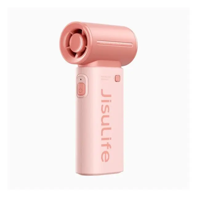 Jisulife Handheld Fan Life9 3600mAh Portable Mini Blower USB Fan Pink