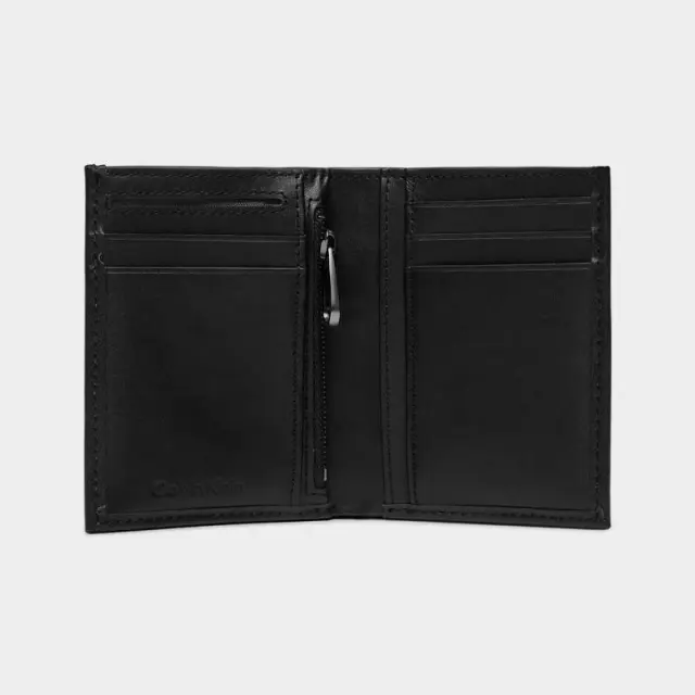 Calvin Klein - Ανδρικό Δερμάτινο Πορτοφόλι Ck Set Bifold 6Cc W/Coin K50K511284-BEH Μαύρο 3
