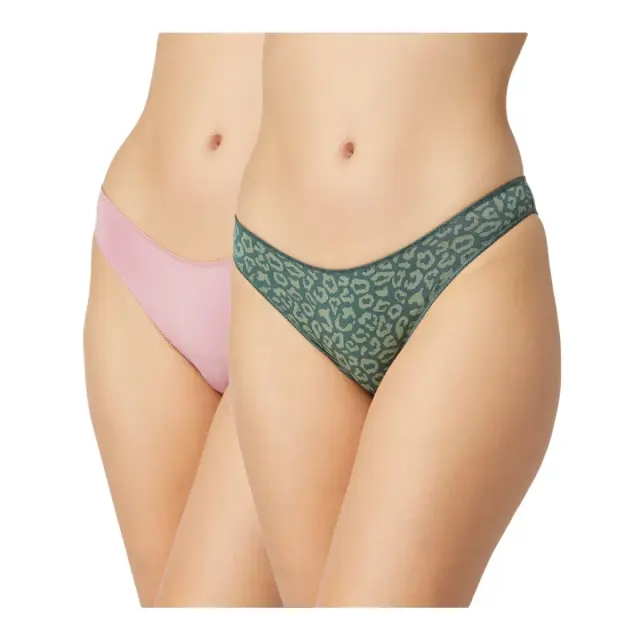 Minerva Γυναικείο Slip Rio Modal Fimelle - Διπλό Πακέτο, Χρώμα Pink-Green Animal
