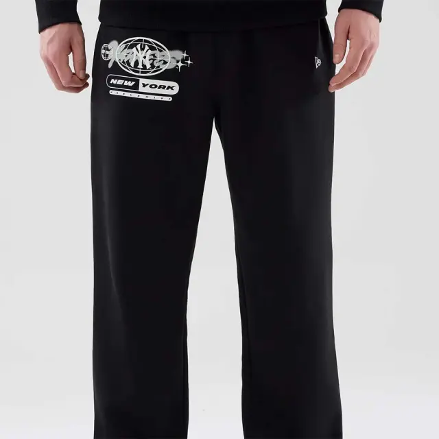 New Era Men's MLB Logo Graphic New York Yankees Joggers Μαύρο 60897524 (New Era) 3
