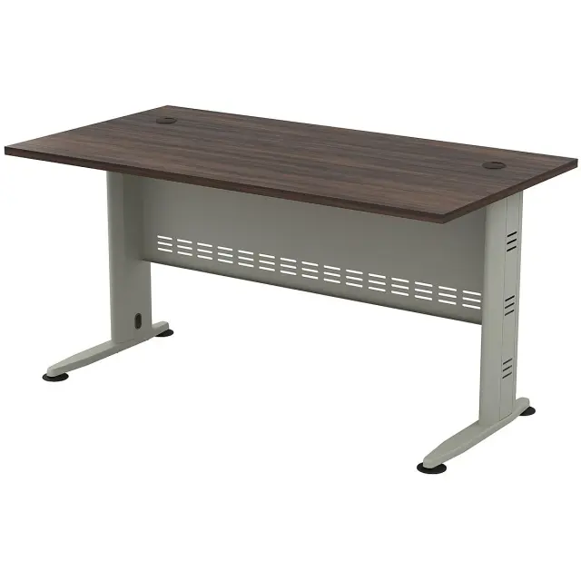 Γραφείο COMPACT Καρυδί/Γκρι Μέταλλο/Μελαμίνη 150x80x75cm