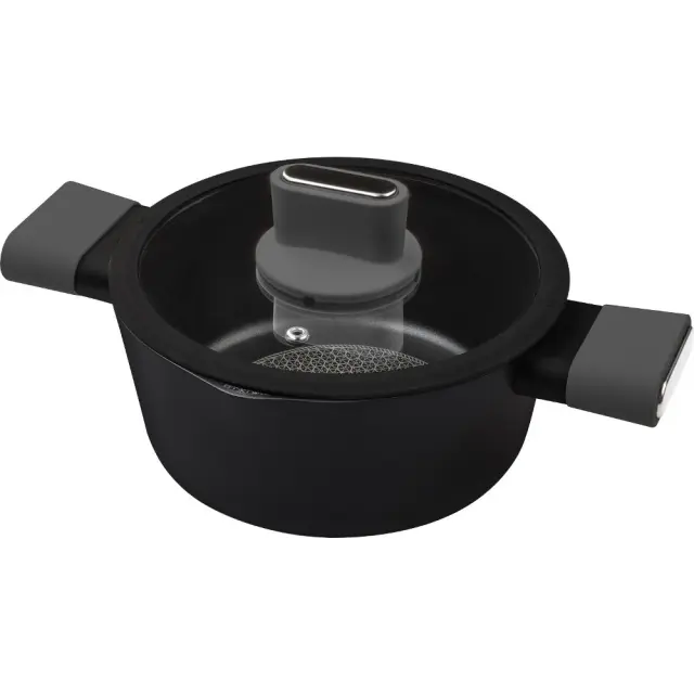 Κατσαρόλα POELE Αντικολλητικό Αλουμίνιο 20x9cm 2,4lt Lamart LT1224 Μαύρη