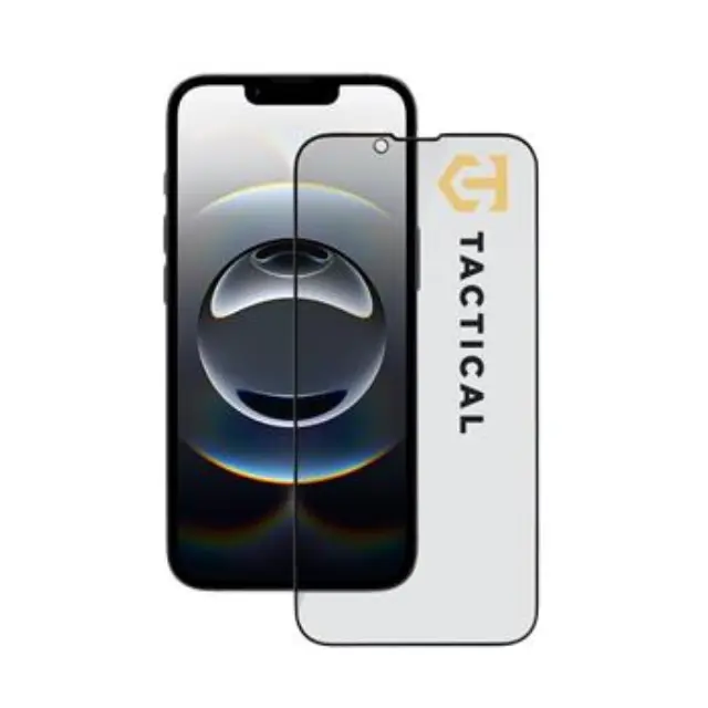Tactical Glass Shield Privacy Stealth 5D for Apple iPhone 13/13 Pro/14/16e/17e Black