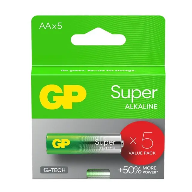GP Super Alkaline G-TECH LR6/AA Alkaline Battery (GPB20398) GP BATTERIES