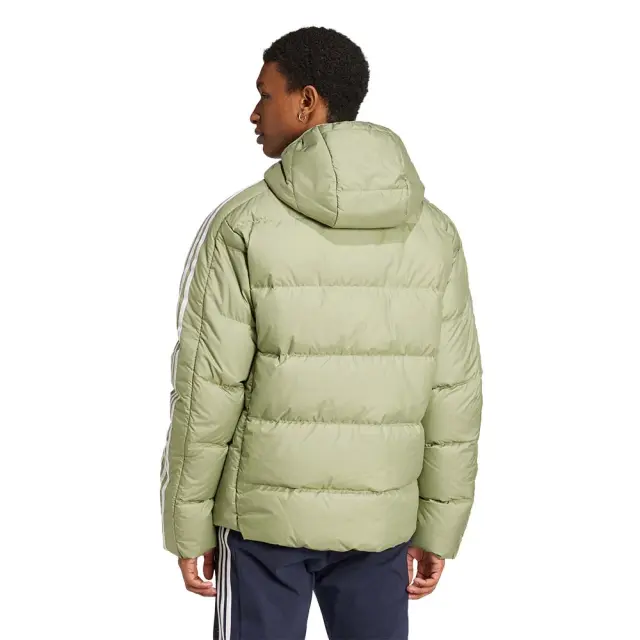 adidas Sportswear Men's Essentials 3Stripes Midweight Down Jacket Λαδί IX8905 (adidas Sportswear) - Large 2