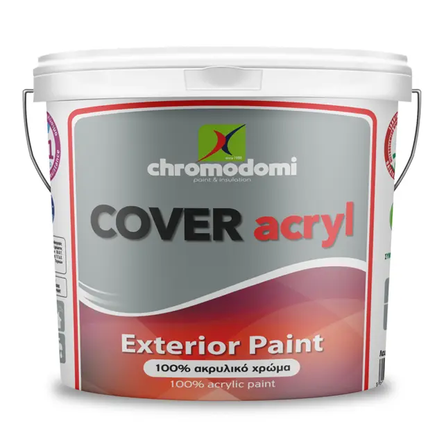CHROMODOMI COVER ACRYL ΓΚΡΙ ΣΚΟΥΡΟ (Νο 530) - ΑΚΡΥΛΙΚΟ ΤΣΙΜΕΝΤΟΧΡΩΜΑ ΥΨΗΛΗΣ ΠΟΙΟΤΗΤΑΣ 3lt 2