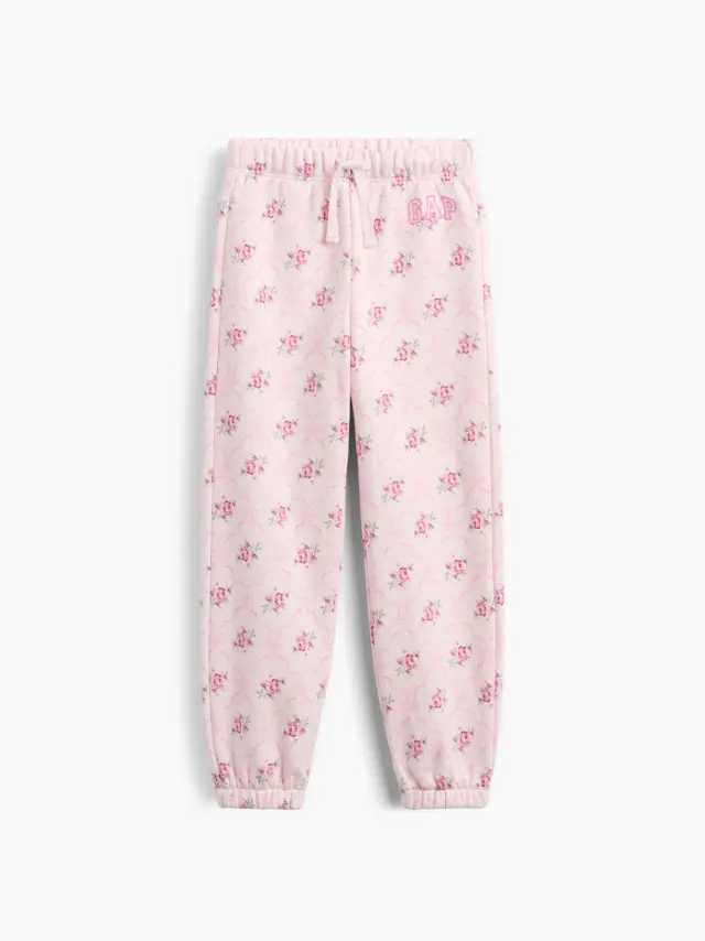 Νηπιακό babyGap Παντελόνι Φόρμας με Λογότυπο Pink rose mist floral