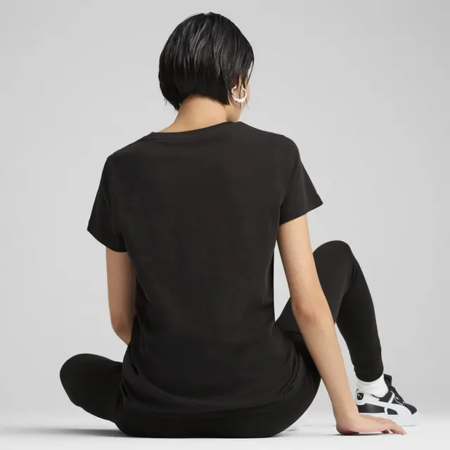 Puma Essentials Metallic T-Shirt (684995-51) - Μαύρο-Χρυσό - XS 3