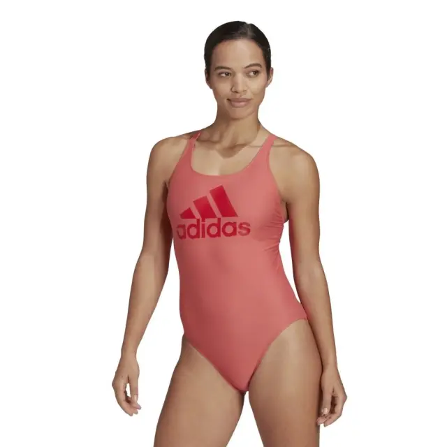 adidas Big Logo Swimsuit (HE3034-Pink) - Ροζ