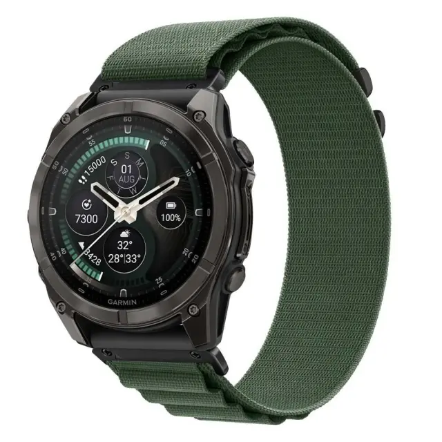 Tech-protect Nylon Pro Garmin Fenix 5x / 5x Plus / 6x / 6x Pro / 7x / 8 / 8 Pro / 9 / 9 Pro (51 Mm) Military Green 3