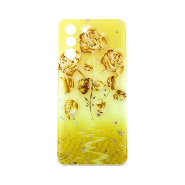 Θήκη Star Glam Για Samsung Galaxy S21 / S21 5G Yellow Flowers Διάφανη
