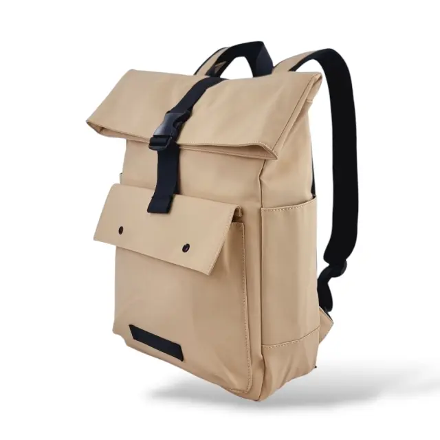 Αδιάβροχο Σακίδιο Πλάτης Rolltop 30x12x43 MCAN M-516. 17lt - Μαύρο 2