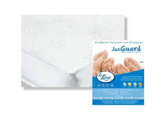 Κάλυμμα Στρώματος Ημίδιπλο Αδιάβροχο La Luna Jacguard 120x200+30
