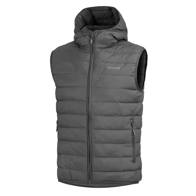 AURORA 2.0 PUFFER HOODED VEST K04011-2.0 17-Cinder Grey