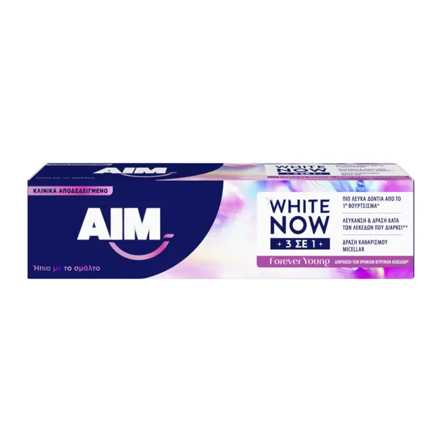 AIM Οδοντόκρεμα White Now Forever Young 3 in 1 Λεύκανσης 75ml