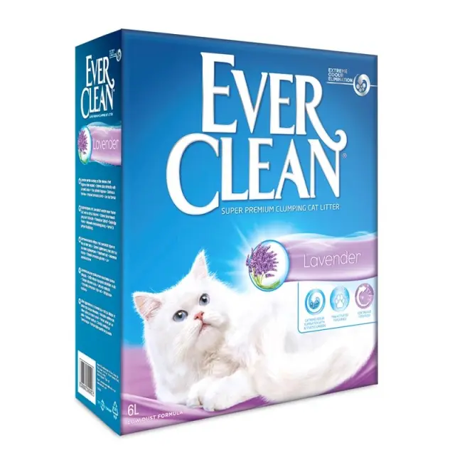 Ever Clean Άμμος Υγιεινής Γάτας Λεβάντα 6lt