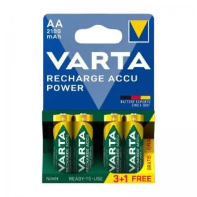 VARTA HR6 AA Recharge Accu Power 2100 mAh 56706 Rechargeable batteries 4 pc(s) Green, Yellow 3