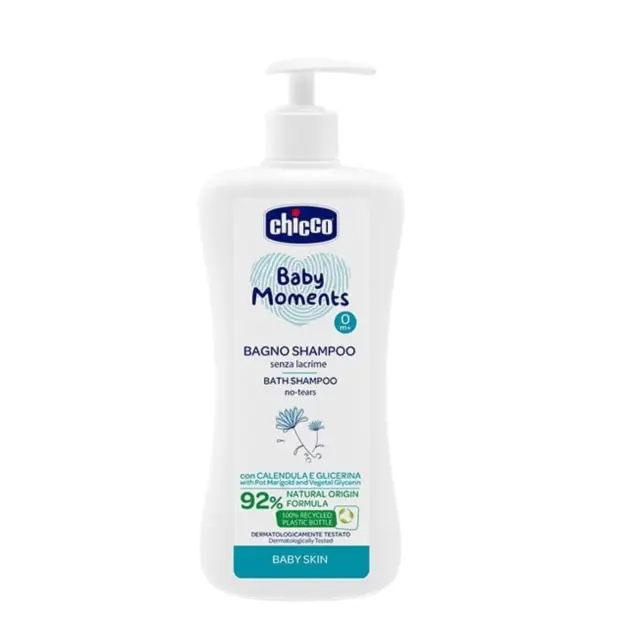Chicco Baby Moments Αφρόλουτρο- Σαμπουάν 0m+ 500ml