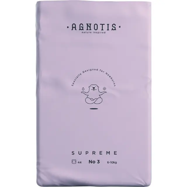 Agnotis Supreme Πάνες με Αυτοκόλλητο No. 3 για 6-10kg 44τμχ