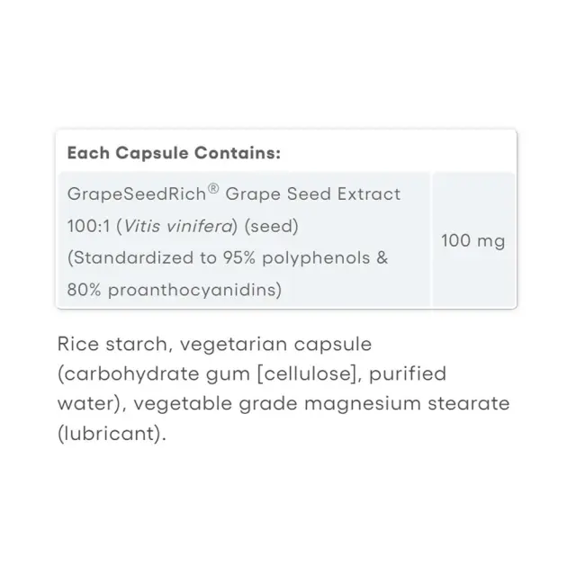 Natural Factors Super Strength Grape Seed Extract 100 mg 2