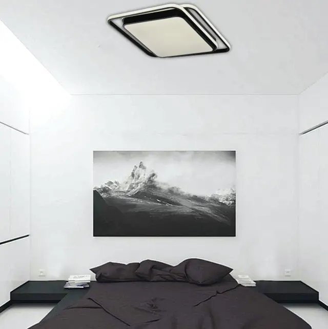 InLight Πλαφονιέρα οροφής LED 60W 3CCT από αλουμίνιο σε μαύρη απόχρωση D:43cm (42171-Μαύρο) 2