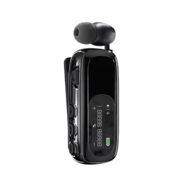 K75 In-ear Bluetooth Handsfree Ακουστικό Πέτου Μαύρο