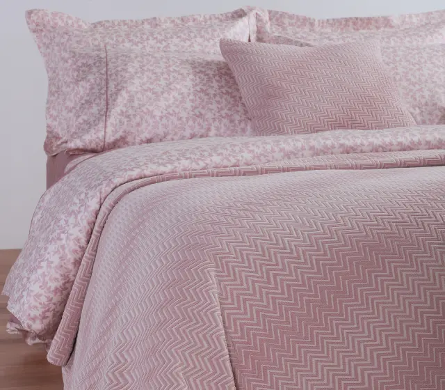 Nef-Nef Homeware Κουβέρτα Υπέρδιπλη Chevie 230x250 Pink 2