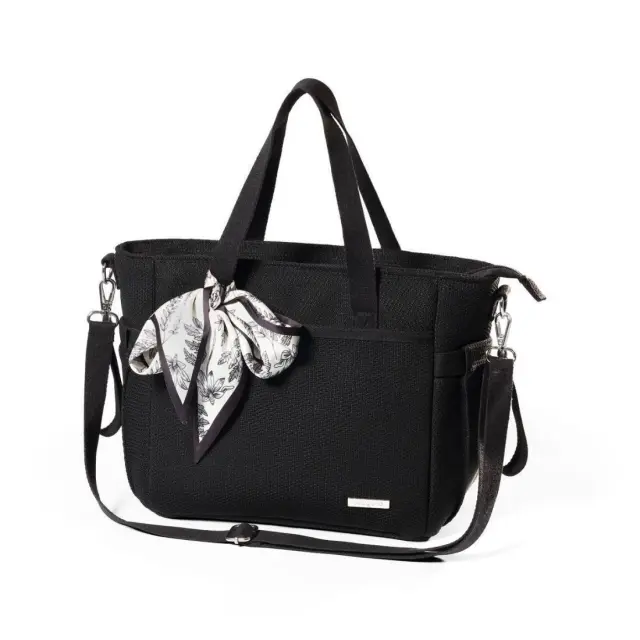 BabyOno: Τσάντα αλλαξιέρα ώμου/χειρός Carmen- Μαύρη 30x26x16 cm