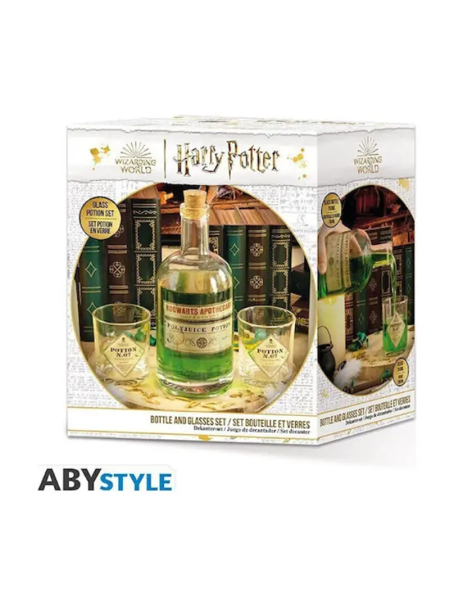 Abysse: Harry Potter - Potion Bottle (750ml) + Glasses (200ml) Set (ABYTAB060) 3
