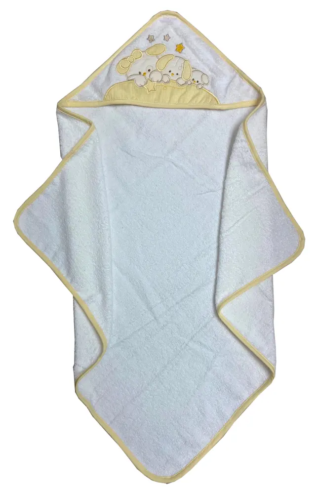 Βρεφική Κάπα 65Χ65 Cotton Viopros Άλφι Κίτρινο