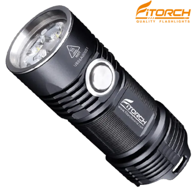 FITORCH P25 ΦΑΚΟΣ LED 3000lm ΥΨΗΛΗΣ ΑΠΟΔΟΣΗΣ ΜΑΥΡΟΣ FITORCH