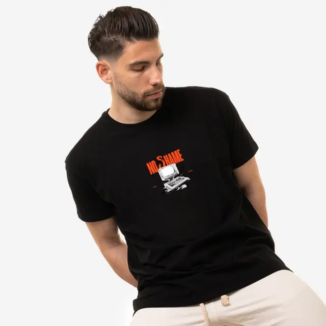 T-shirt Noshame® Μαύρο - 122518 - XXL