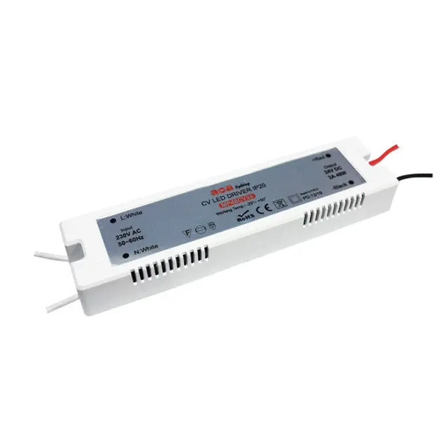 ΜΙΝΙ ΠΛΑΣΤΙΚΟ CV LED DRIVER 48W 230V AC24V DC 2A IP20 ΜΕ ΚΑΛΩΔΙΑ / MP48CV24