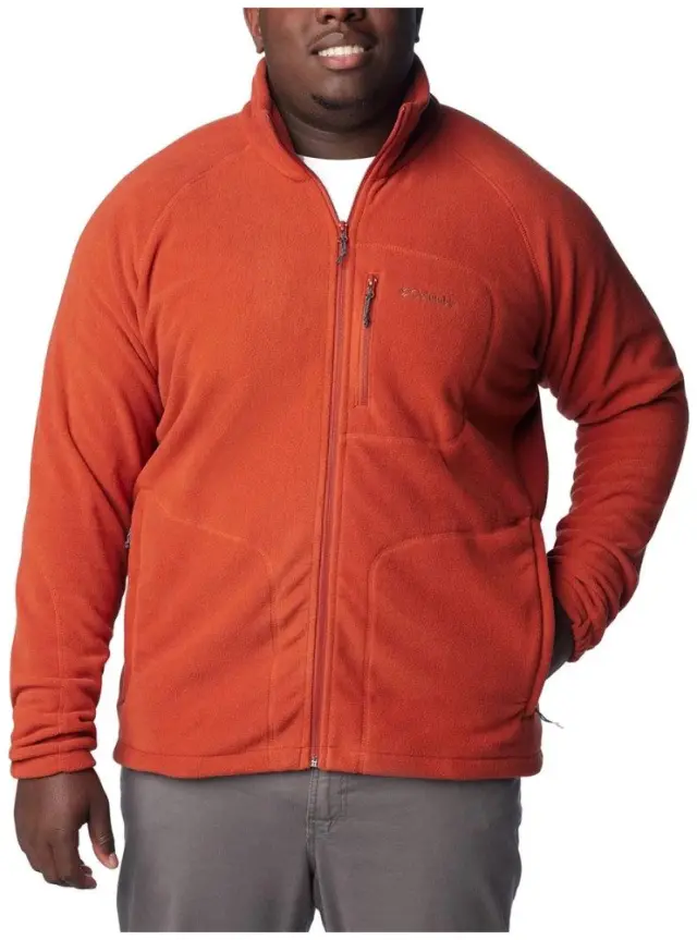 Ζακέτα Fleece Columbia Ανδρική Υπερμεγέθη Fast Trek II FZ Warp Red - 1420424-850 - 3XL