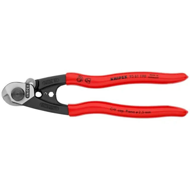 Knipex 9561190 - Κόφτης συρματόσχοινων με μόνωση Νο190mm 3