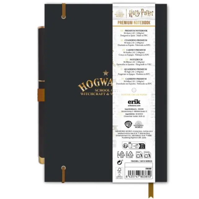 Σετ τετράδιο με στυλό Harry Potter Hogwarts Premium A5 Notebook with pen CPA5060 2