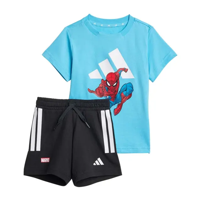 adidas Sportswear Infant's Marvel Spider-Man Tee Set Γαλάζιο JC6259 (adidas Sportswear)
